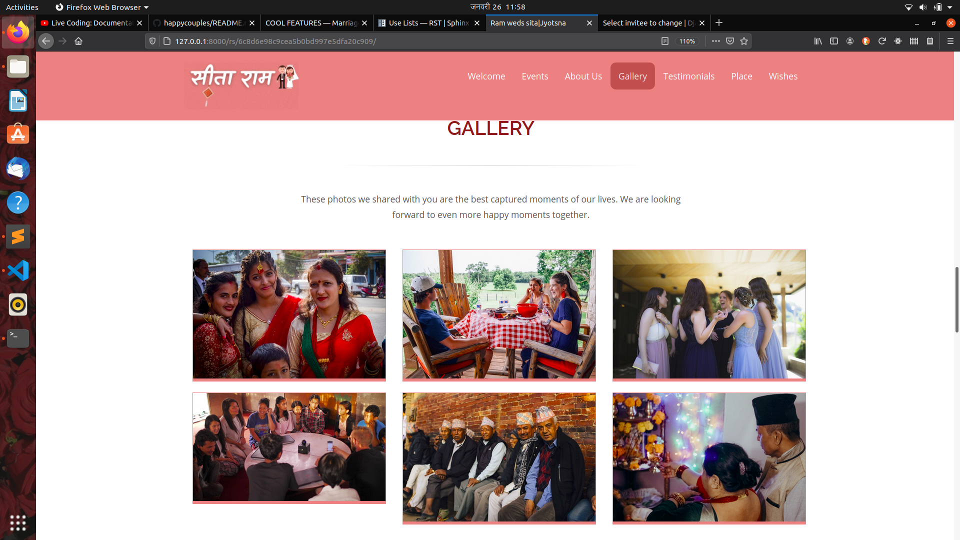 Screenshot showing all the gallery images